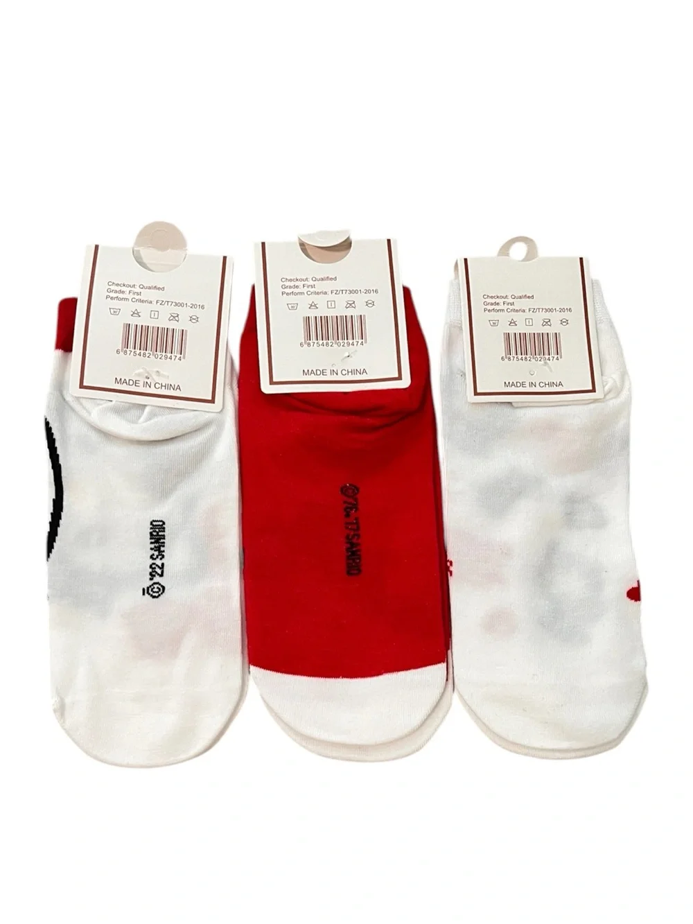 Hello Kitty Ankle Socks Three Different Styles